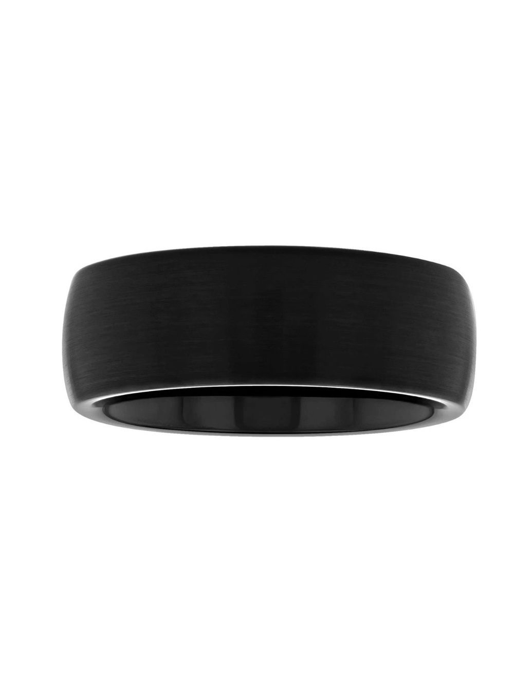 Men’s Tantalum Carbide 8mm Black Satin Finish Wedding Band 9”5